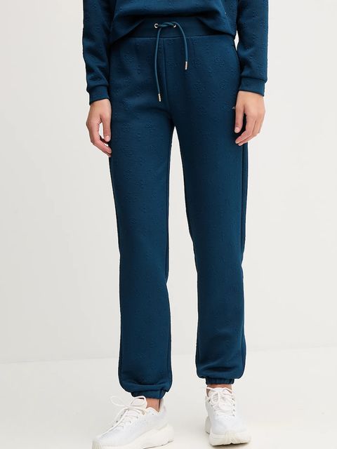 Guess spodnie dresowe PEONY damskie kolor niebieski gładkie V5YB06 KBSL2 - zdjęcie produktu nr 1