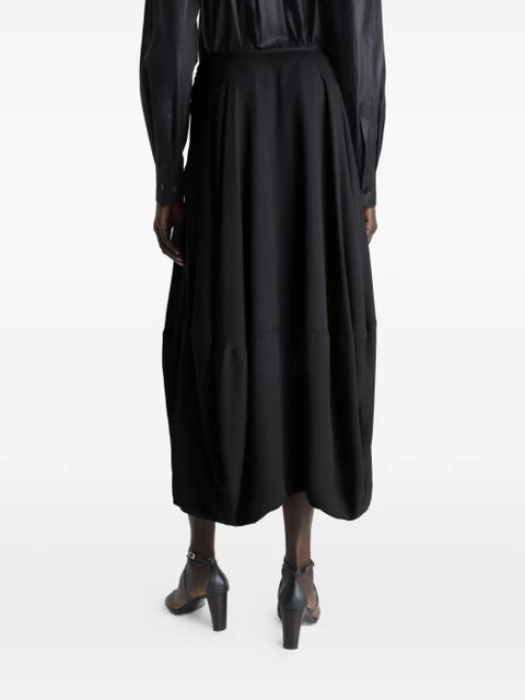 LEMAIRE balloon crepe skirt - Black