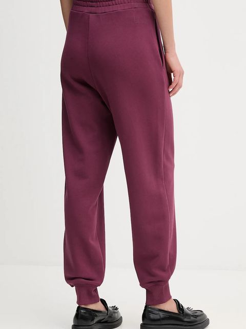 United Colors of Benetton spodnie dresowe bawełniane damskie kolor fioletowy gładkie 3UNIDF01A - zdjęcie produktu nr 2