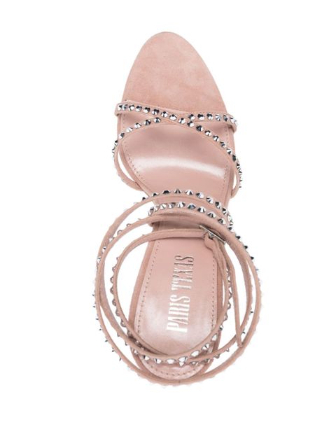 Paris Texas Holly Zoe lace-up 115mm sandals - Pink