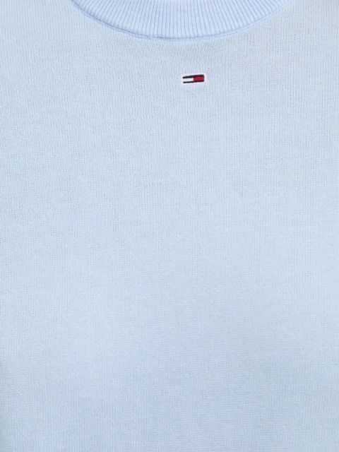 Tommy Jeans sweter bawełniany kolor niebieski lekki DW0DW20159