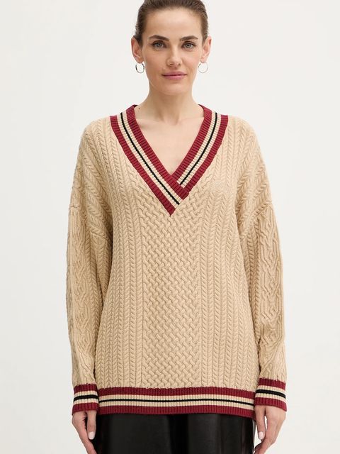 Guess sweter LINA damski kolor beżowy W5BR0C Z2ZK2 - zdjęcie produktu nr 1