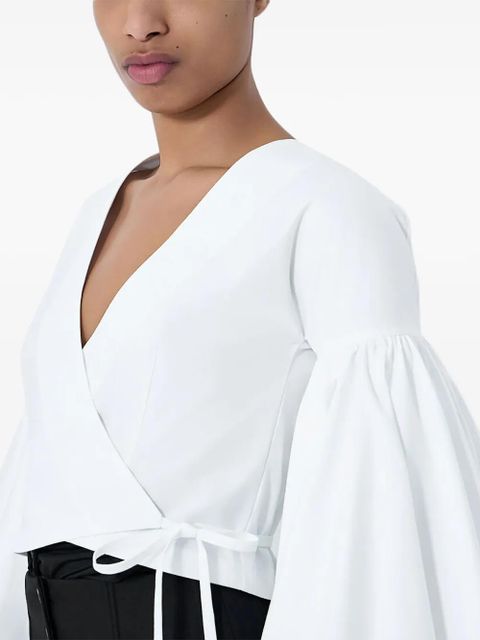 Jacquemus The Paysan wrap blouse - White