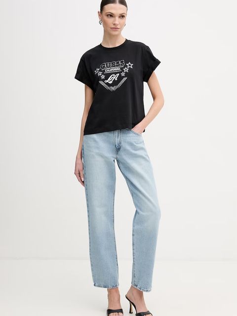 Guess t-shirt bawełniany - zdjęcie produktu nr 2