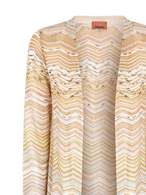 Missoni zigzag-pattern long cardigan - Neutrals - zdjęcie produktu nr 2