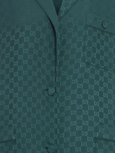 Gucci GG silk shirt - Green - zdjęcie produktu nr 2