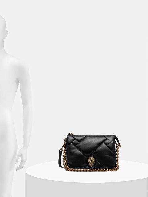 Kurt Geiger London torebka skórzana KENSINGTON kolor czarny 3571900109