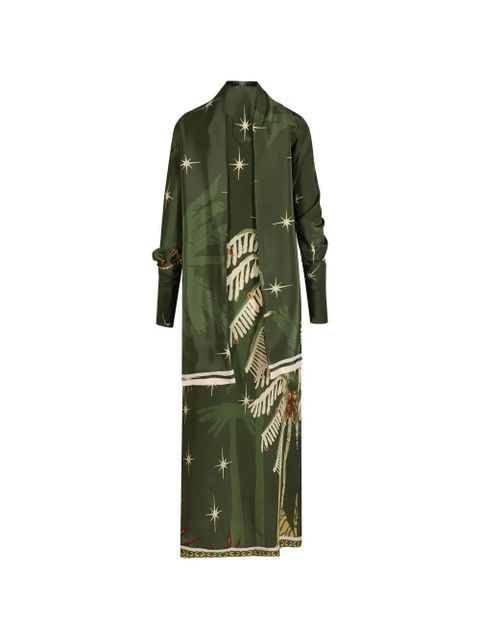 Johanna Ortiz Eternity Begins printed wrap maxi dress - Green - zdjęcie produktu nr 1