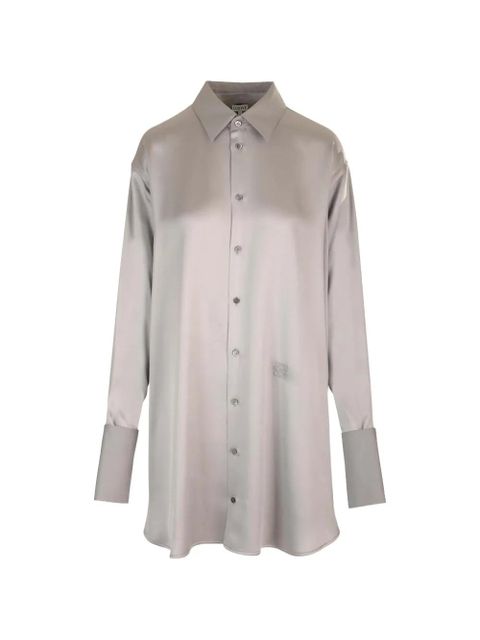 LOEWE asymmetric-hem mini shirt dress - Grey - zdjęcie produktu nr 1
