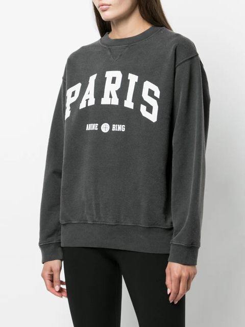 ANINE BING Ramona printed sweatshirt - Black