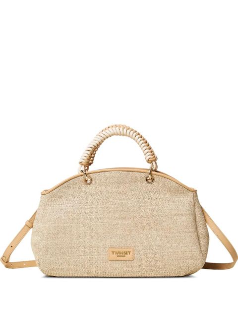 TWINSET woven tote bag - Neutrals - zdjęcie produktu nr 1