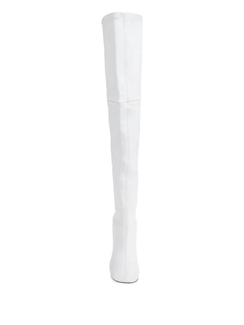 Jil Sander 60mm block-heel over-the-knee boots - White