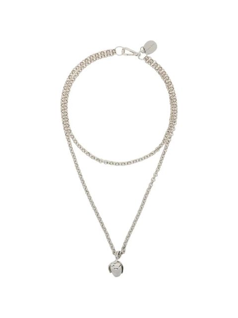 Simone Rocha poppy bud-pendant chain necklace - Silver - zdjęcie produktu nr 1