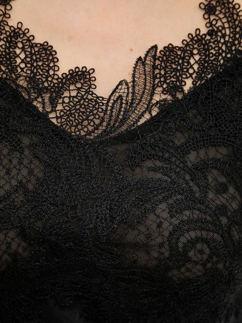 Answear.LAB bluzka damska kolor czarny gładka