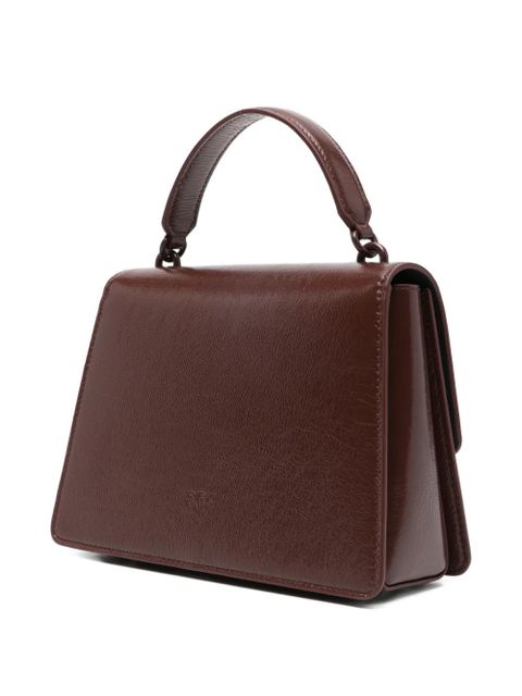 PINKO Love One logo-plaque tote bag - Red