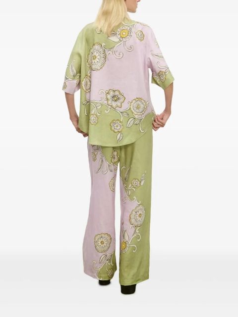 ALEMAIS floral-print shirt - Green