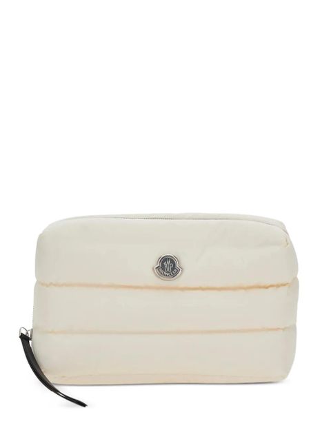 Moncler Caradoc logo-patch clutch bag - Neutrals - zdjęcie produktu nr 1