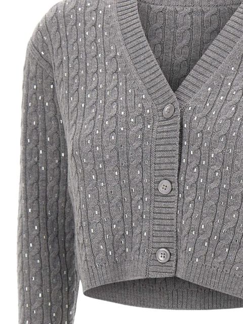 Max Mara Tamigi cable-knit cardigan - Grey