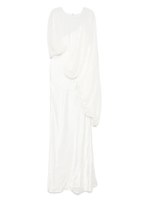 Christopher Esber Cumulus draped gown - White - zdjęcie produktu nr 1