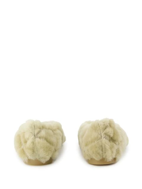 Burberry shearling balleria shoes - Neutrals