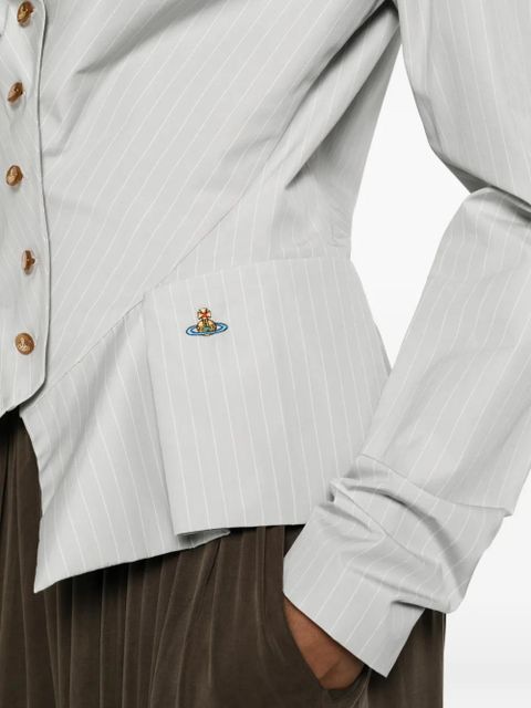 Vivienne Westwood pinstripe button blazer - Grey