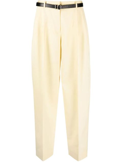 Jil Sander regular butter wool trousers - Yellow - zdjęcie produktu nr 1