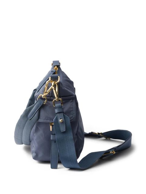 Prada Explore large Re-Nylon and leather shoulder bag - Blue - zdjęcie produktu nr 2