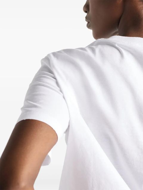 Prada enamel triangle logo T-shirt - White