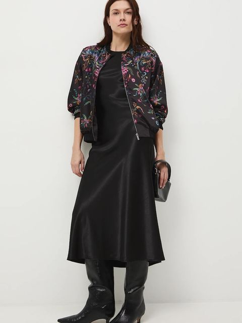 Medicine marynarka damska kolor czarny oversize wzorzysta - zdjęcie produktu nr 2