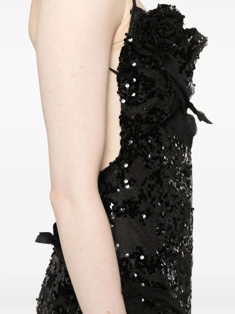 Coperni x Disney sequin-embellished maxi dress - Black