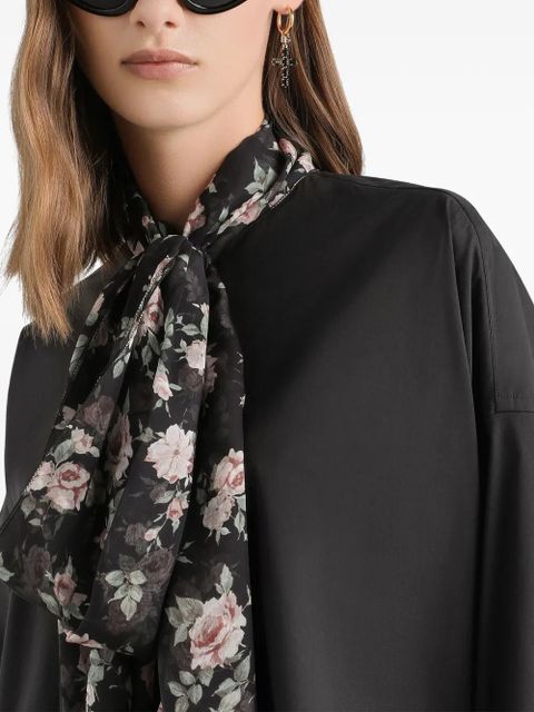 Dolce & Gabbana floral scarf top - Black