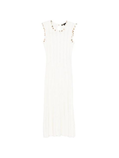 Maje embellished knitted midi dress - White - zdjęcie produktu nr 1