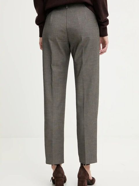 Answear.LAB spodnie damskie kolor zielony proste high waist - zdjęcie produktu nr 2