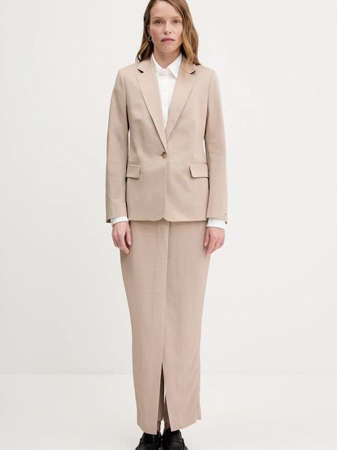 Tommy Hilfiger koszula damska kolor biały slim z kołnierzykiem klasycznym WW0WW43528 - zdjęcie produktu nr 2