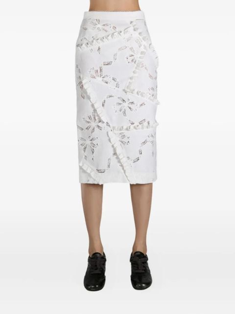 SHUSHU/TONG cut-out skirt - White - zdjęcie produktu nr 2