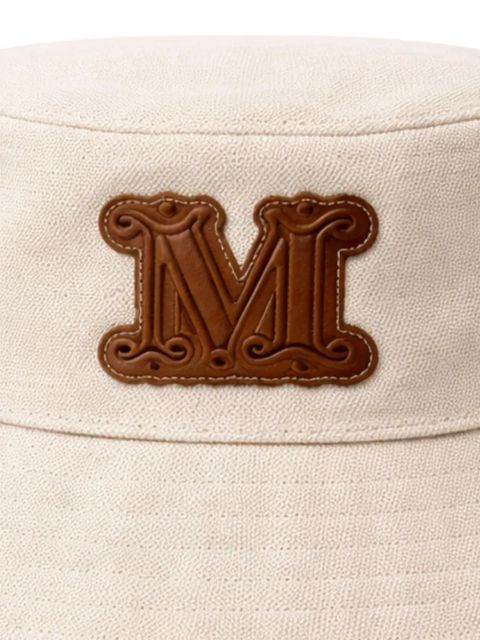 Max Mara logo-appliqué bucket hat - Neutrals