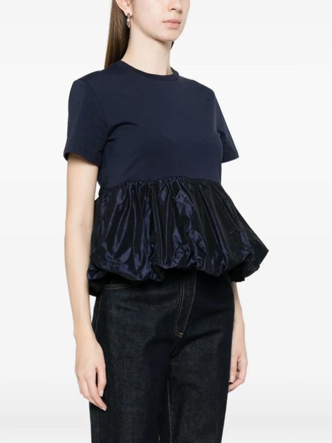 Cecilie Bahnsen Cooper ruffled T-shirt - Blue