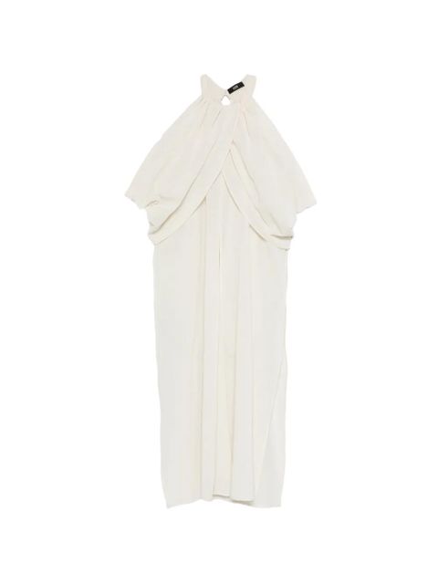 Eleh halterneck draped top - Neutrals - zdjęcie produktu nr 1