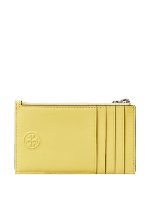 Tory Burch Fleming charm zip card case - Yellow - zdjęcie produktu nr 2