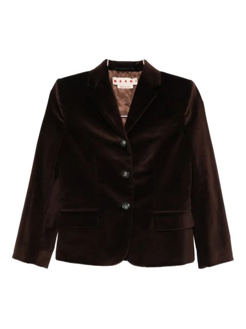 Marni single-breasted blazer - Brown