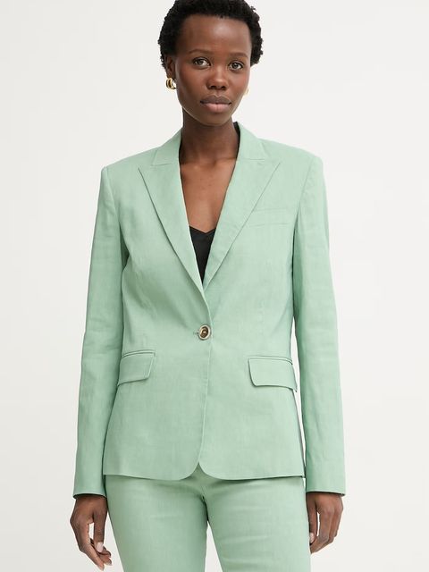 Pinko marynarka jednorzędowa damska z lnem - zdjęcie produktu nr 1