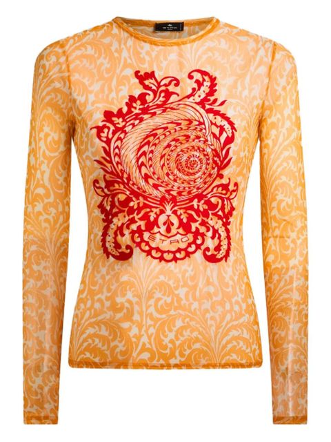 ETRO shell-print sweater - Orange - zdjęcie produktu nr 1