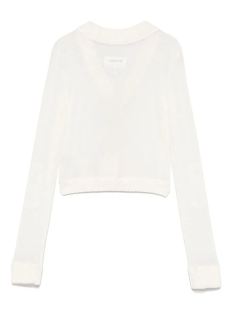 MM6 Maison Margiela mesh cardigan - Neutrals - zdjęcie produktu nr 2