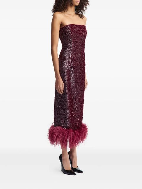 16Arlington Minelli midi dress - Red