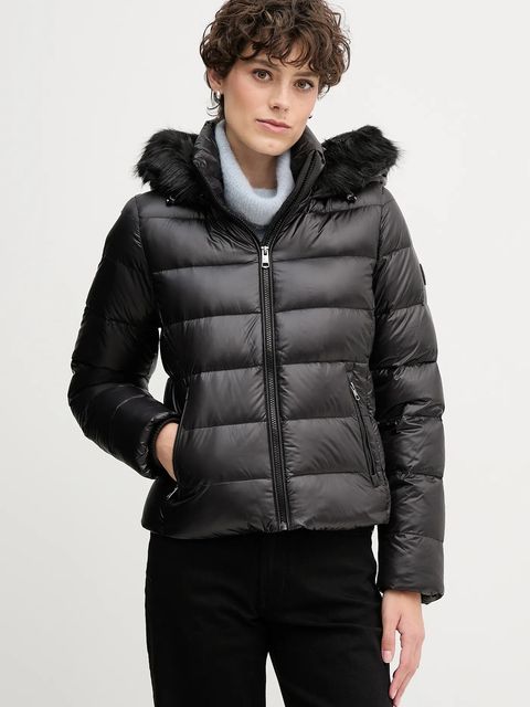 Tommy Hilfiger kurtka puchowa kolor czarny przejściowa WW0WW47354 - zdjęcie produktu nr 1