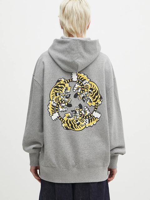 Kenzo bluza bawełniana x Verdy kolor szary z aplikacją FF58SW2404MF.94