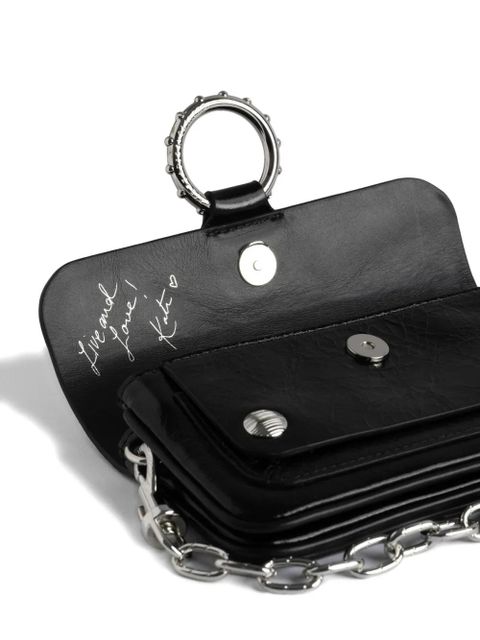 Zadig&Voltaire mini Kate ring-detail chain-strap bag - Black
