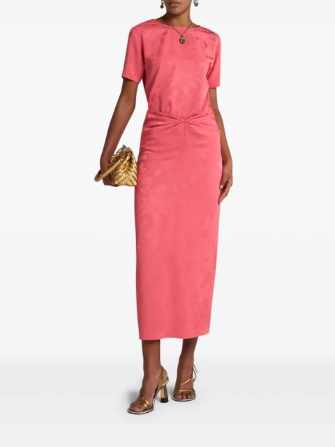 ETRO floral-jacquard midi skirt - Pink - zdjęcie produktu nr 2