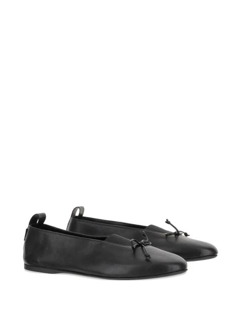 Miu Miu Élan bow-detail ballet flats - Black - zdjęcie produktu nr 2
