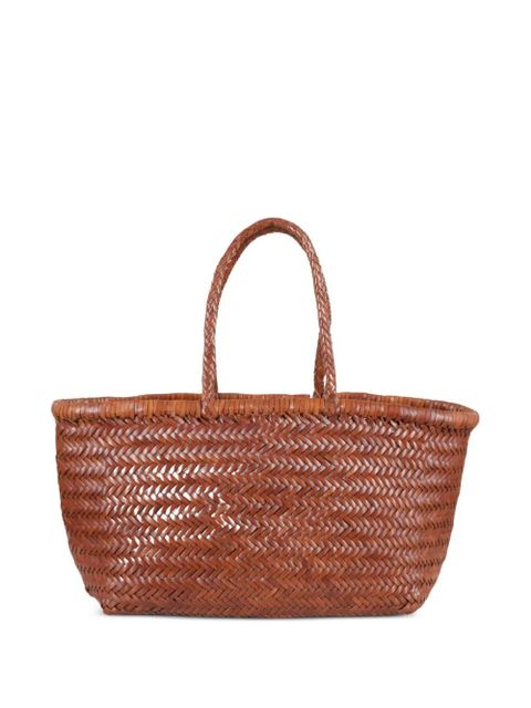 DRAGON DIFFUSION small Triple Jump woven-design tote bag - Brown - zdjęcie produktu nr 1